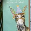 Jen Winnett Let's Party Donkey Birthday Eco-card