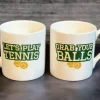 Mclaggan Smith Let's Play Tennis Bone China Mug