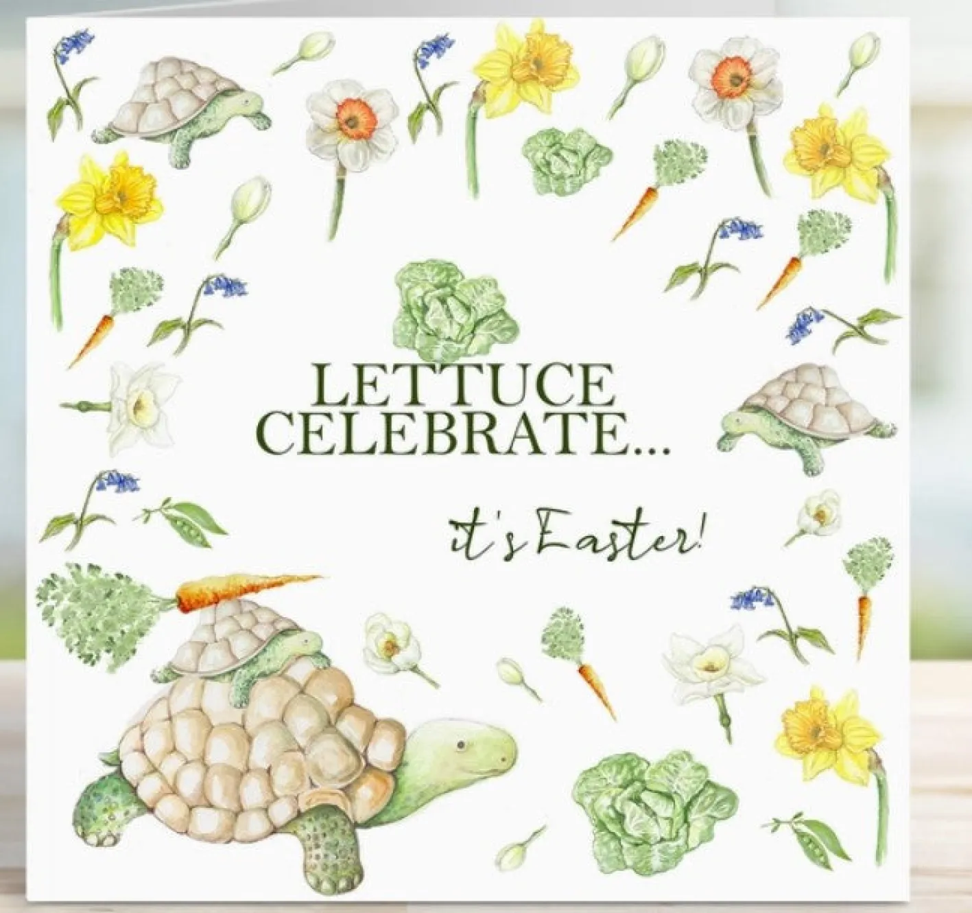 West Country Designs 'Lettuce Celebrate' Tortoise Easter Card