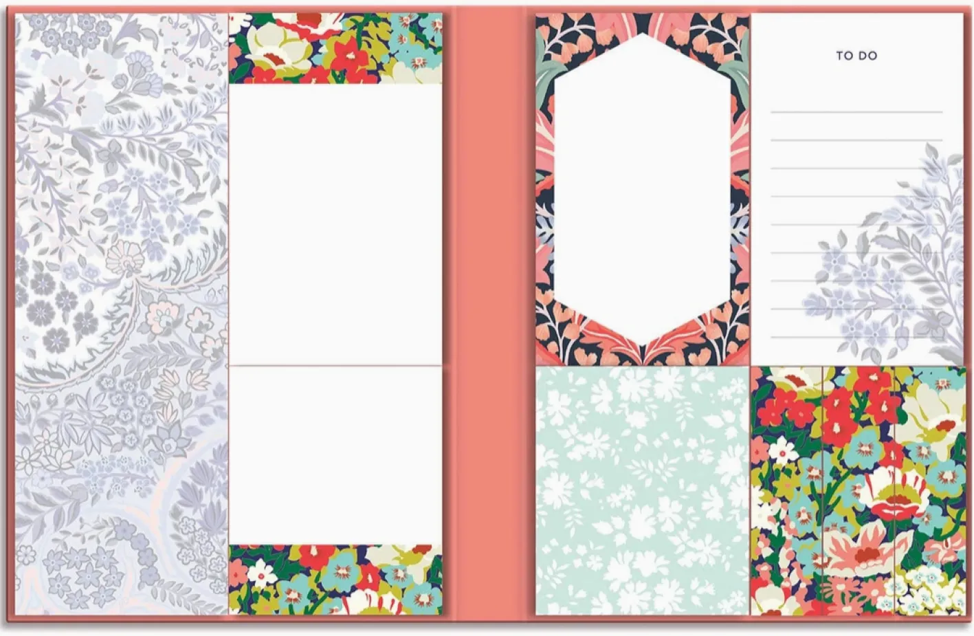 Chronicle Books Liberty Floral Sticky Notes Hard Cover Book