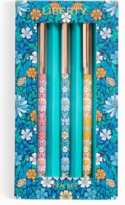 Chronicle Books Liberty Moon Flower Pen Set of 3