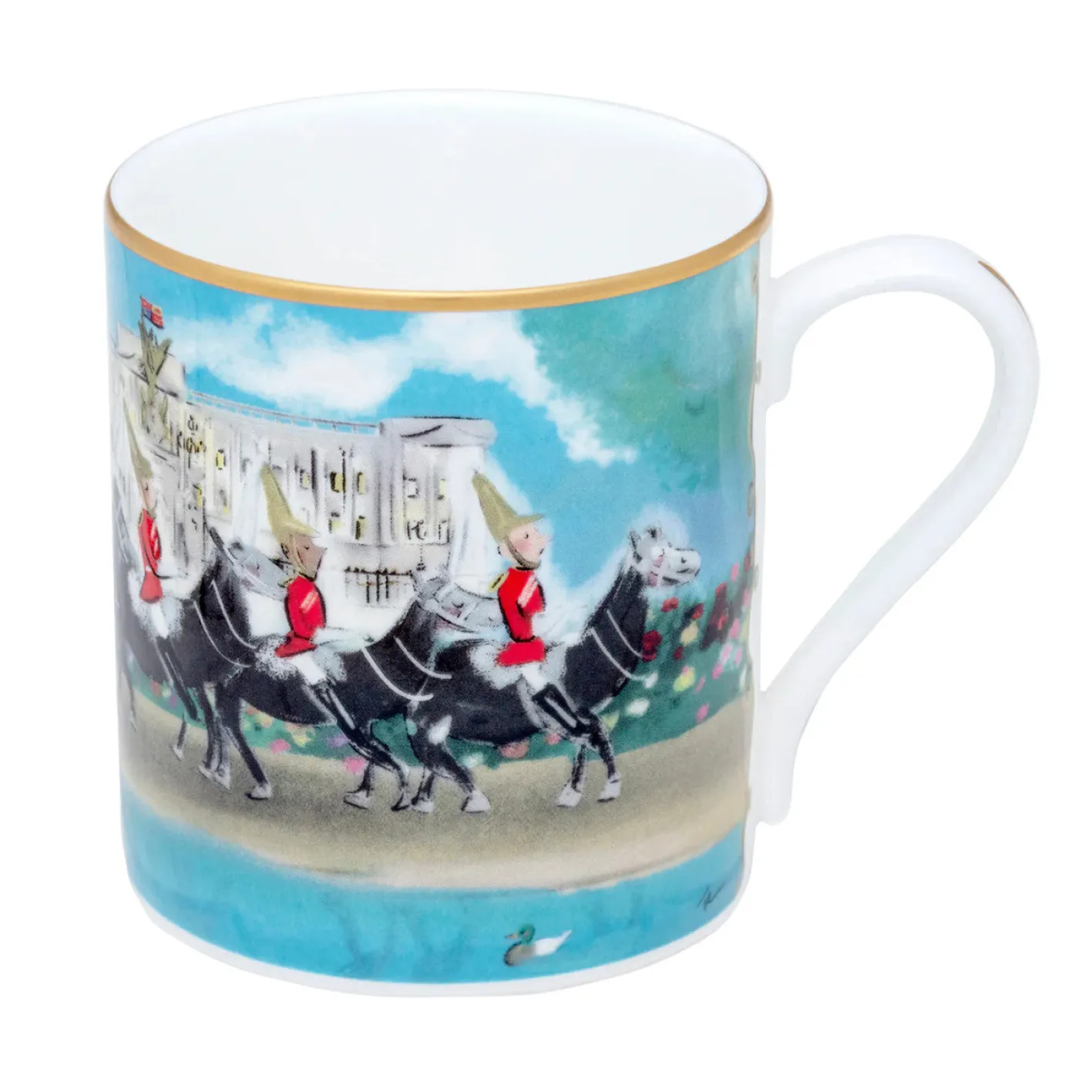 Halcyon Days Life Guards on Parade Bone China Mug