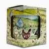 Heaven Scent Lime, Basil & Mandarin China Pot Candle - Chickens