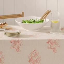 Sophie Allport Linen Blend Strawberries Table Cloth