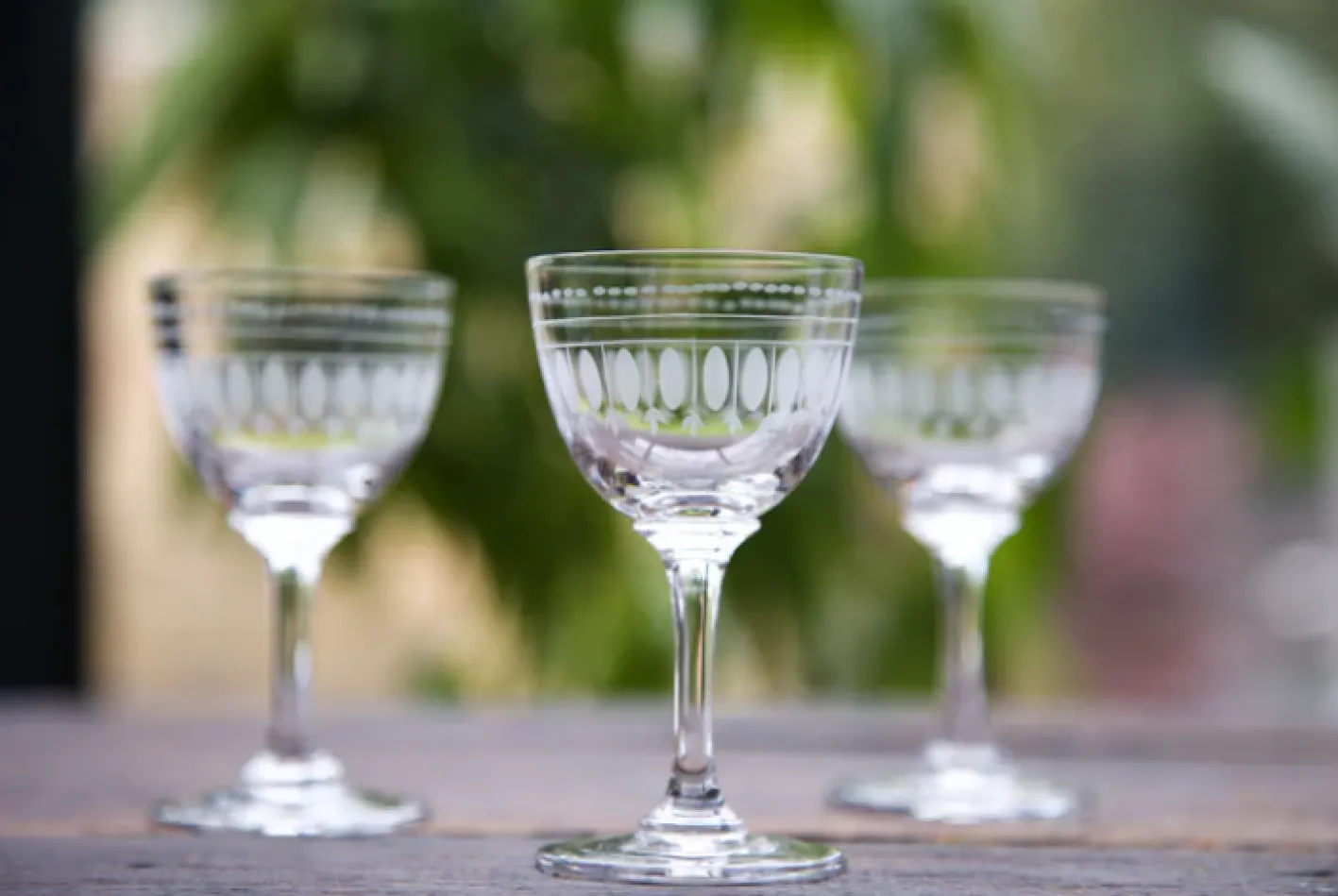 The Vintage List Liqueur Glass with Ovals Design by