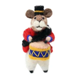 Amica Felt Little Drummer Mouse Felt Decoration