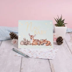 Wrendale Designs 'Little Forest' New Baby Greetings Card