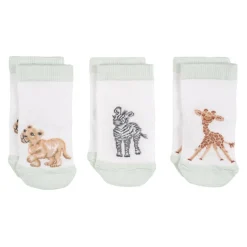 Wrendale Designs 'Little Savannah' African Animals Baby Socks Set