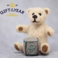 The Crafty Kit Co. Little Teddy Needle Felting Kit