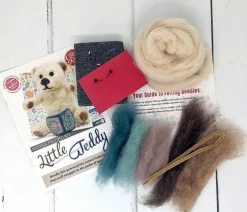 The Crafty Kit Co. Little Teddy Needle Felting Kit