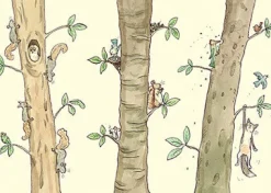 Two Bad Mice Living the High Life Greetings Card