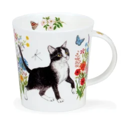 Dunoon Lomond Floral Cats Mug