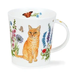 Dunoon Lomond Floral Cats Mug