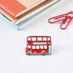 Victoria Eggs London Bus Enamel Pin Badge