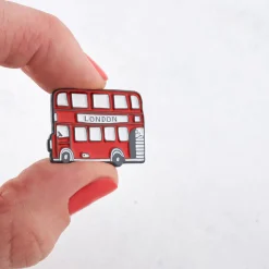 Victoria Eggs London Bus Enamel Pin Badge