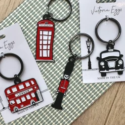Victoria Eggs London Bus Keyring