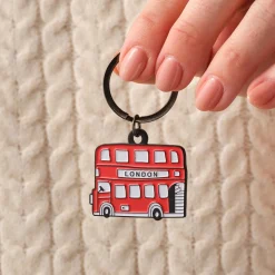 Victoria Eggs London Bus Keyring