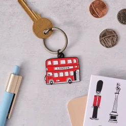 Victoria Eggs London Bus Keyring