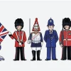 Alison Gardiner London Figures Tea Towel