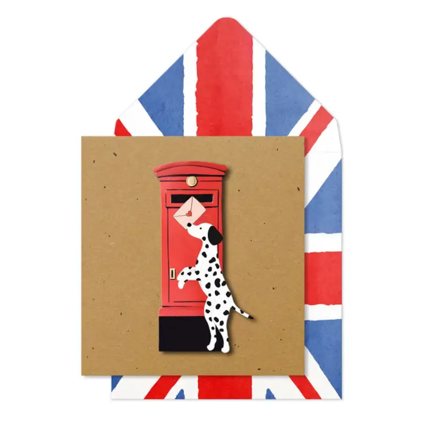 Tache Cards London Postbox Dalmatian Card