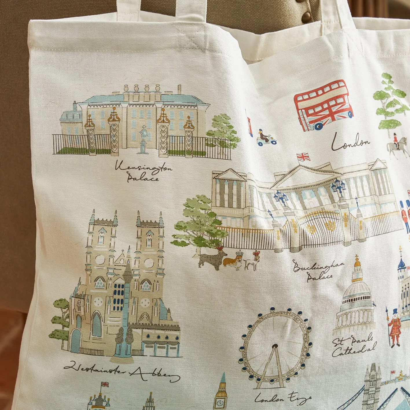 Sophie Allport London Scene Cotton Tote Bag