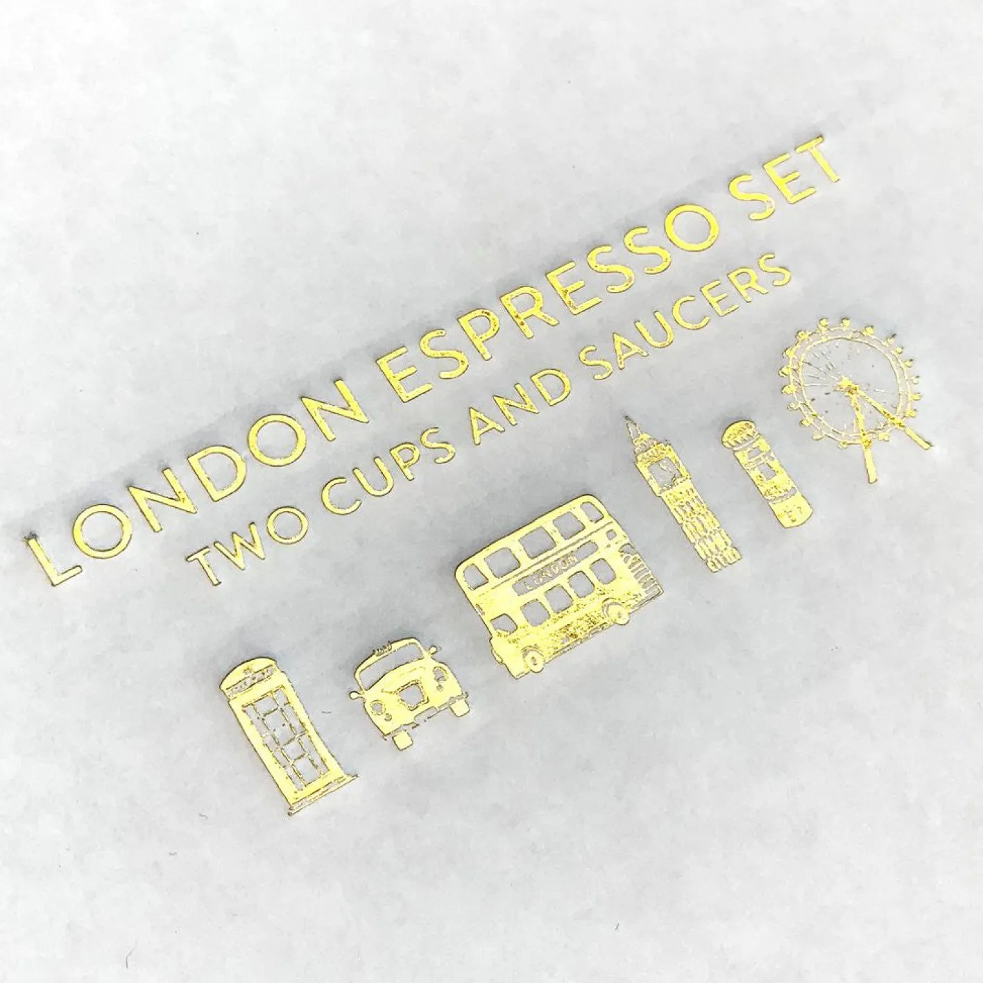 Victoria Eggs London Skyline Espresso Set