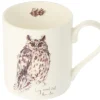 Mclaggan Smith Long-Eared Owl Bone China Mug
