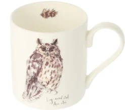 Mclaggan Smith Long-Eared Owl Bone China Mug