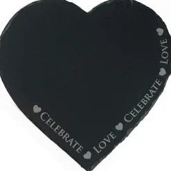 Selbrae Love & Celebrate Heart Slate Cheese Board