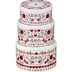 Emma Bridgewater Lovebirds Set of 3 Cake Tins