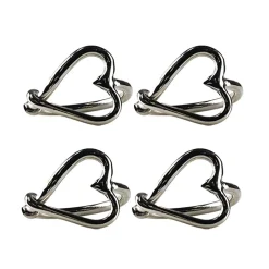 Selbrae Love Heart Napkin Ring Set of 4