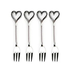 Selbrae Love Heart Pastry Forks Set of 4