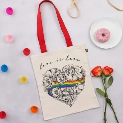 Victoria Eggs Love is Love Canvas Tote Bag