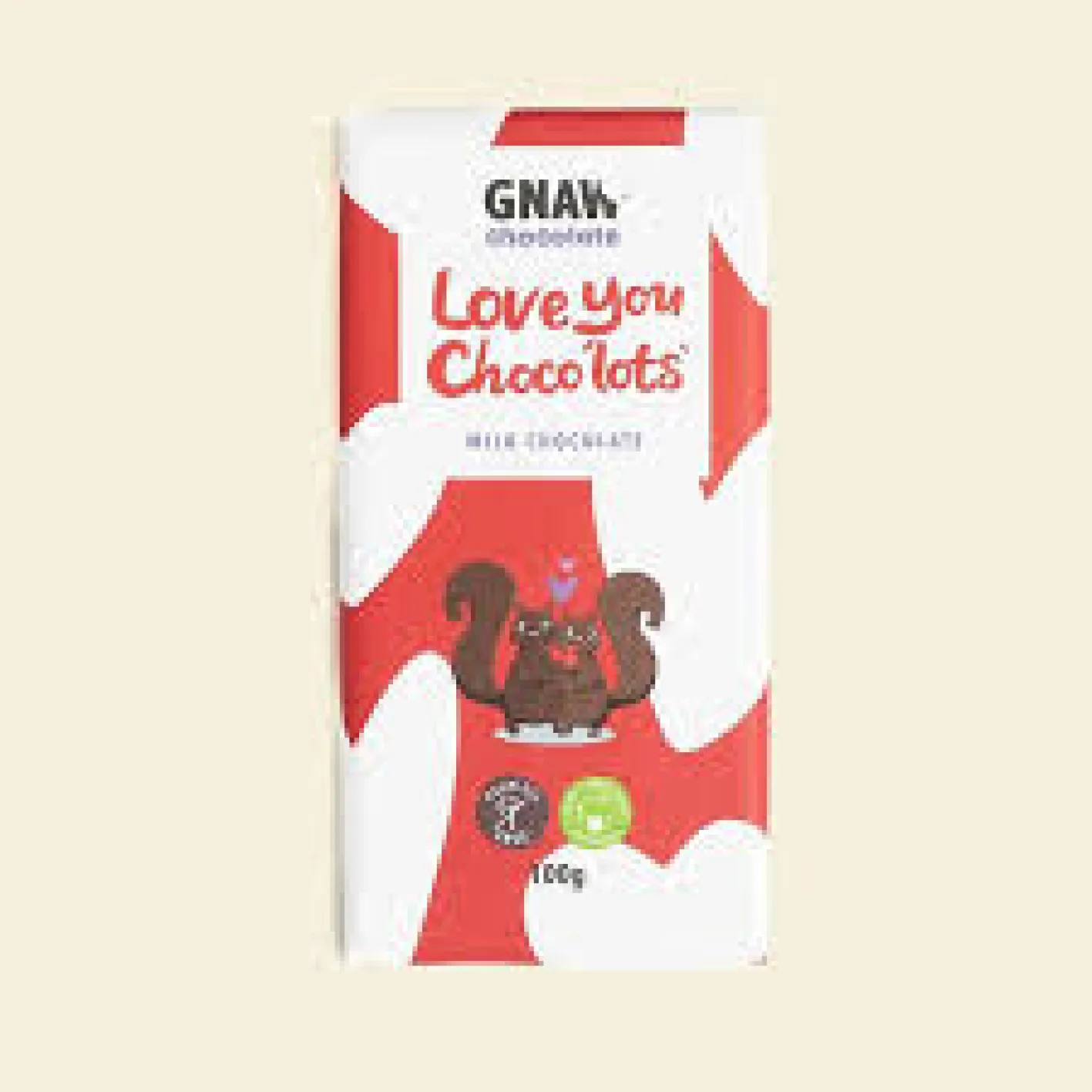 Gnaw Chocolate Love You Choco'lots' Milk Chocolate Bar