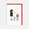 Lottie Murphy 'Love You Tonnes' Dachshund Valentine's Card
