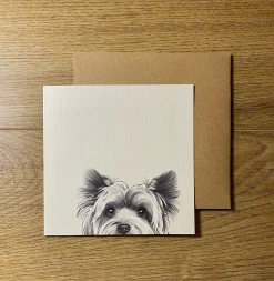Katherine Sheard Designs Mabel Terrier Greetings Card