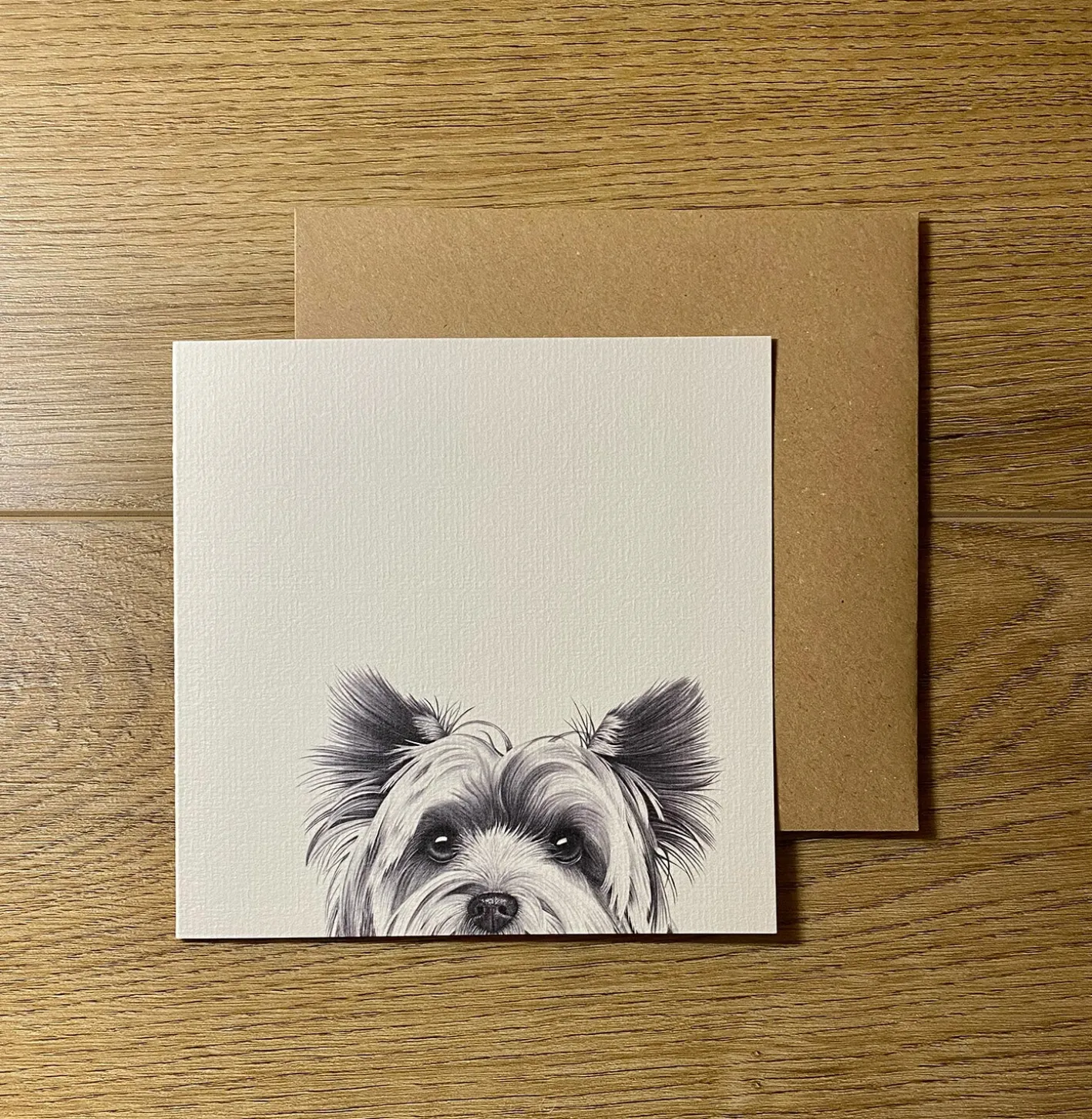 Katherine Sheard Designs Mabel Terrier Greetings Card