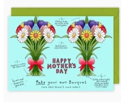 Yeti Make Your Own Bouquet Mother's Day Card