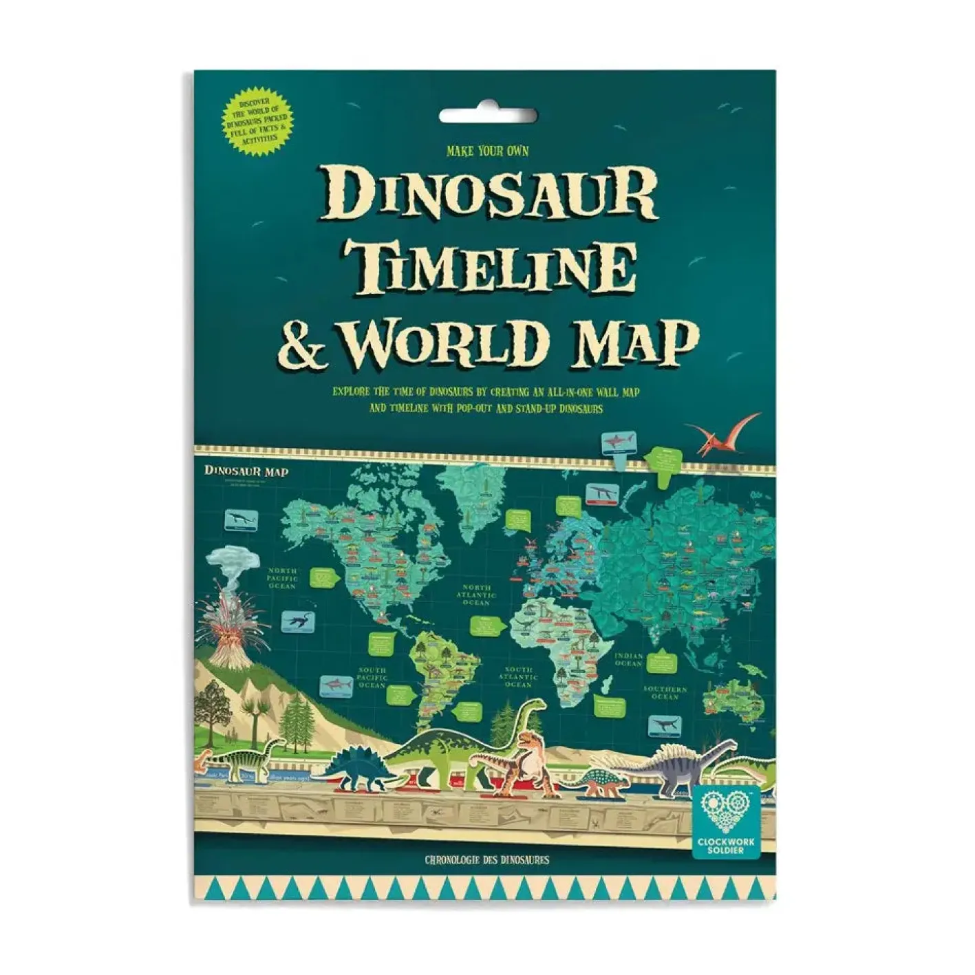 Clockwork Soldier Make Your Own Dinosaur Timeline & World Map by