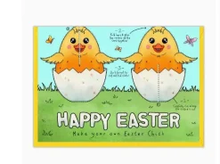Yeti Make Your Own Easter Chick Easter Card