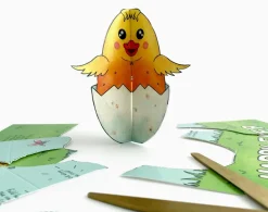 Yeti Make Your Own Easter Chick Easter Card