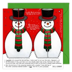 Yeti Make Your Own Snowman Christmas Card