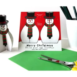 Yeti Make Your Own Snowman Christmas Card