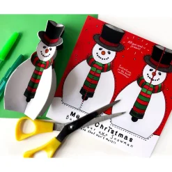 Yeti Make Your Own Snowman Christmas Card