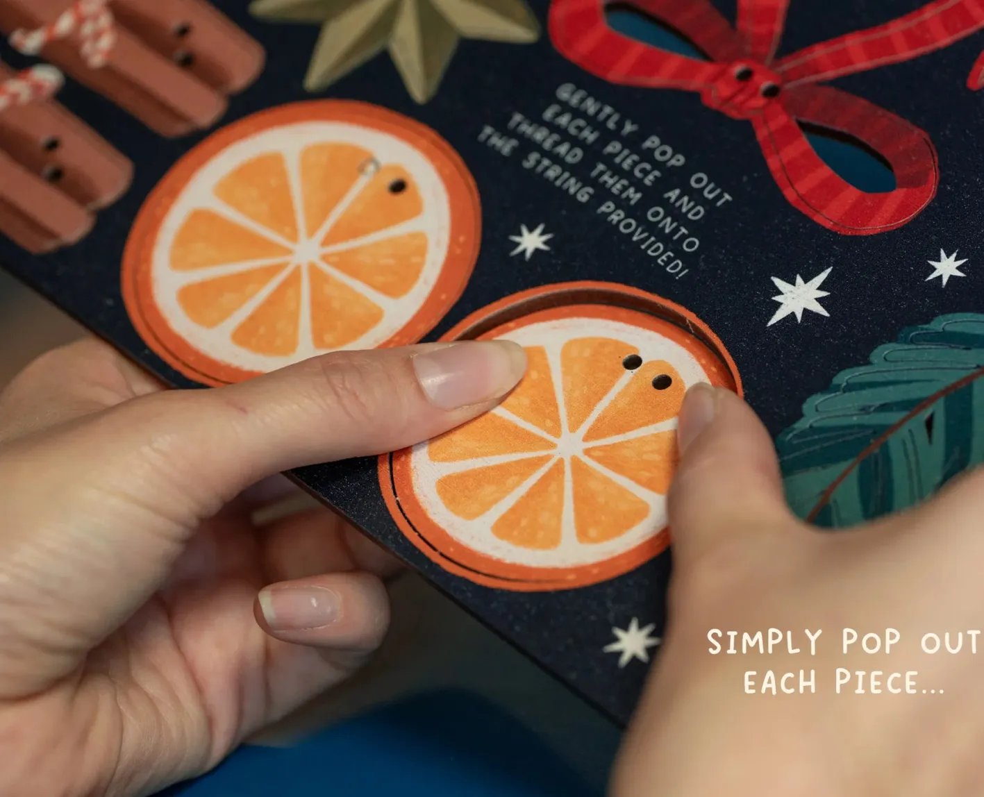 Dapple & Dot Make Your Own Wooden Spiced Orange Christmas Garland