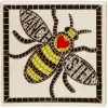Moorland Pottery Manchester Bee Coaster by