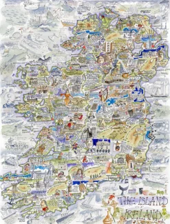 All Jigsaw Puzzles Map of Ireland 1000 Piece Jigsaw Puzzle