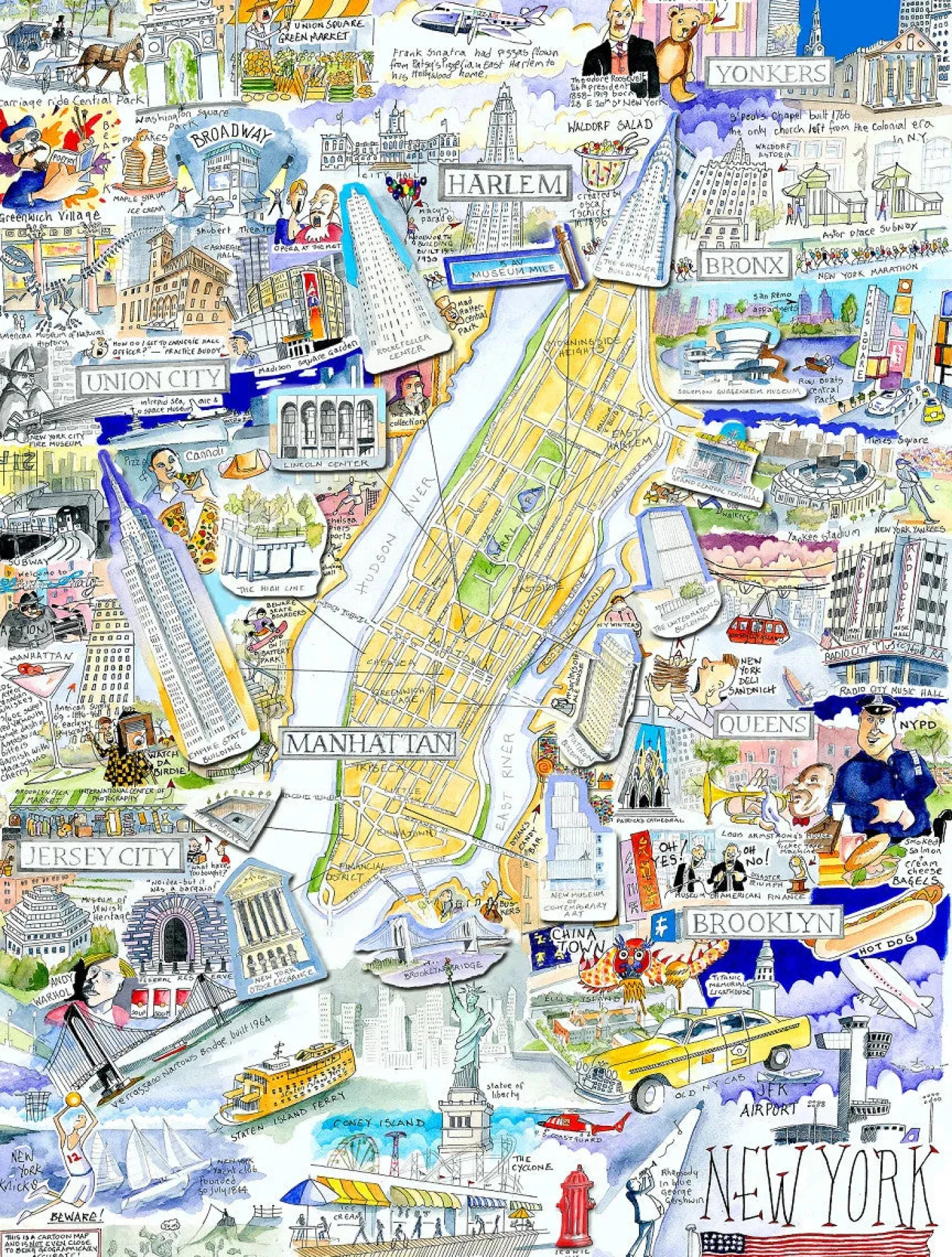 All Jigsaw Puzzles Map of New York City 1000 Piece Jigsaw Puzzle