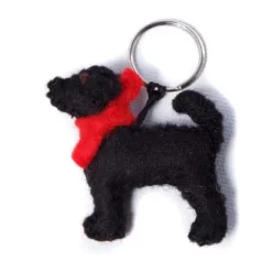 Amica Felt Marley the Black Lab Key Ring
