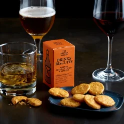 The Drinks Bakery Mature Cheddar, Chilli and Almond Drinks Biscuits 110g